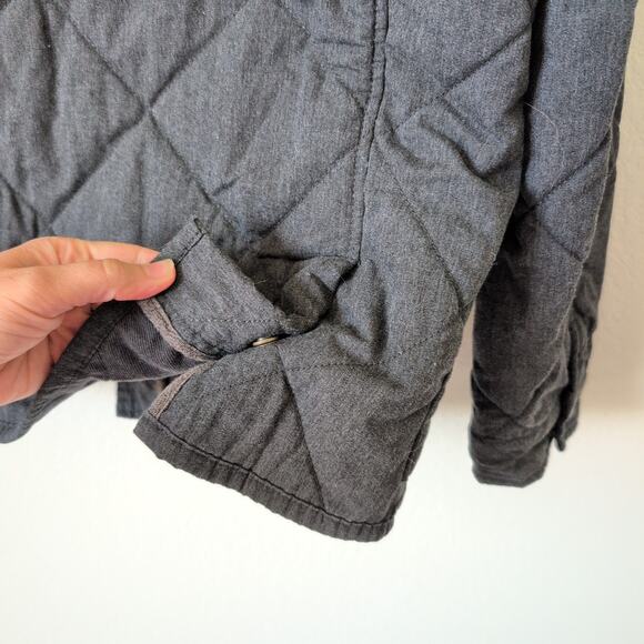 J,Crew Sussex Quilted Jacket Gray Primaloft Utility Field Coat Barn Medium RARE - Picture 5 of 9